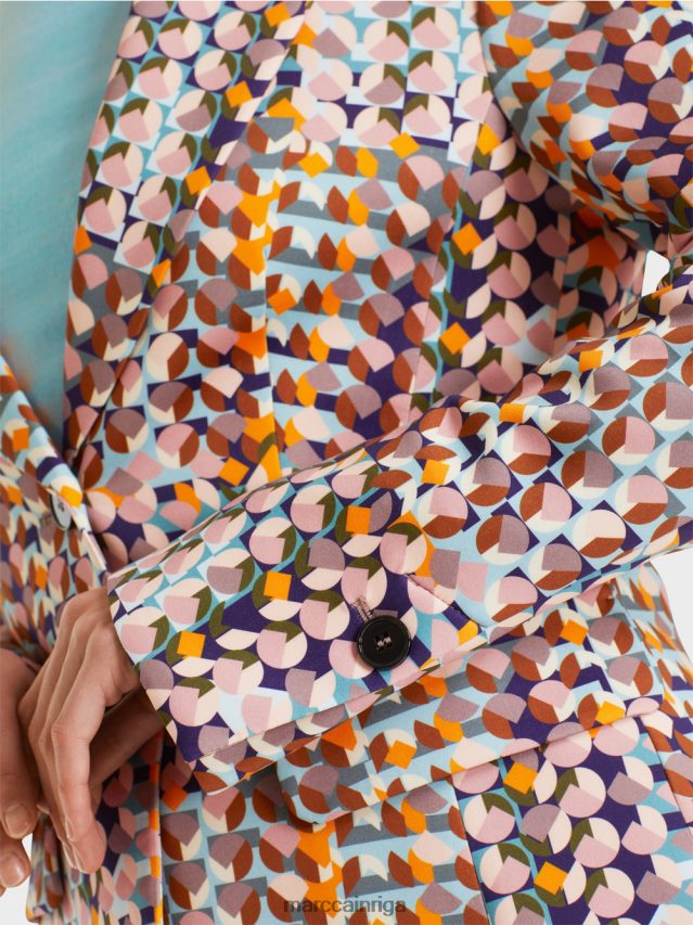 apģērbs karaliski violets VRBHXD210 Marc Cain bleizeris mīkstā akvalangu džersija