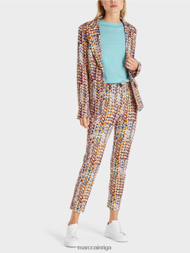 apģērbs karaliski violets VRBHXD210 Marc Cain bleizeris mīkstā akvalangu džersija