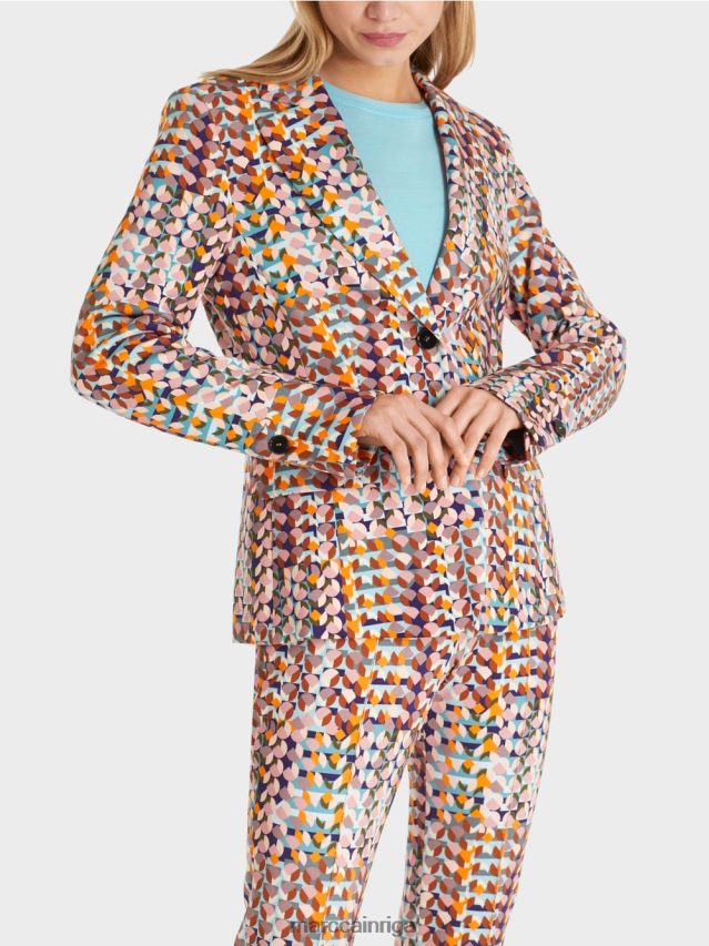 apģērbs karaliski violets VRBHXD210 Marc Cain bleizeris mīkstā akvalangu džersija