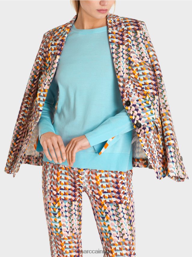 apģērbs karaliski violets VRBHXD210 Marc Cain bleizeris mīkstā akvalangu džersija