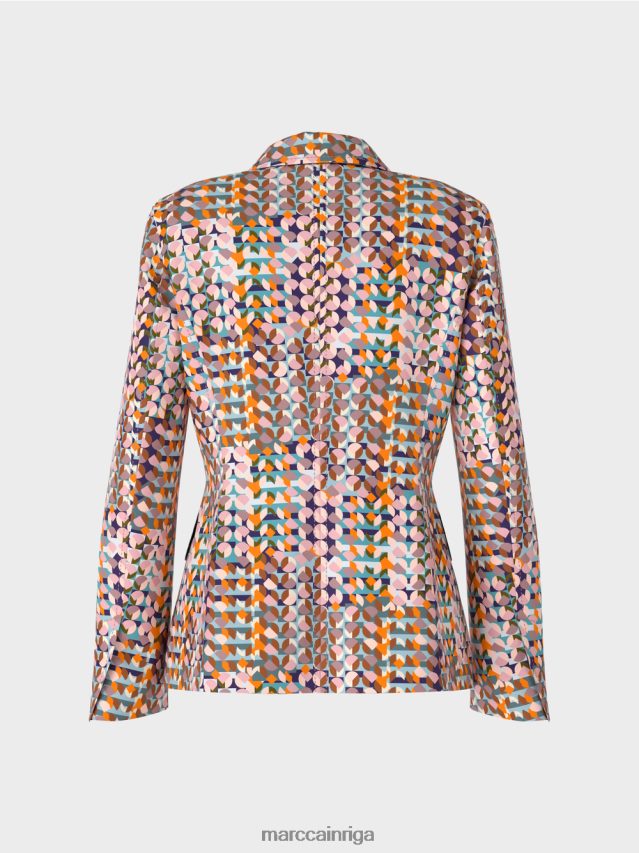 apģērbs karaliski violets VRBHXD210 Marc Cain bleizeris mīkstā akvalangu džersija