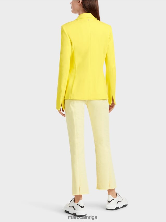 apģērbs mīksts citrons VRBHXD172 Marc Cain bleizeris ar princešu vīlēm