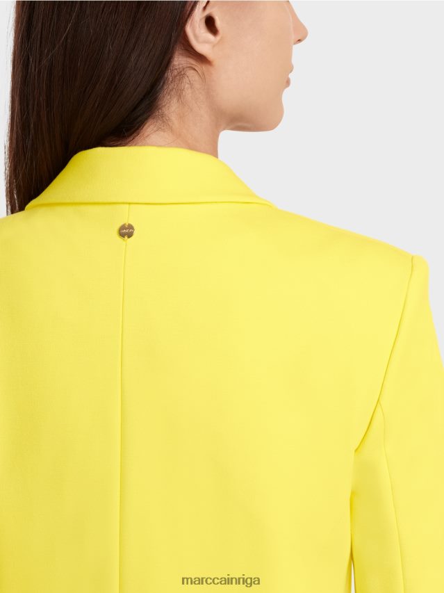 apģērbs mīksts citrons VRBHXD172 Marc Cain bleizeris ar princešu vīlēm