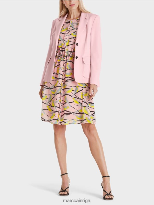 apģērbs mīksts pulveris rozā VRBHXD171 Marc Cain bleizeris ar princešu vīlēm