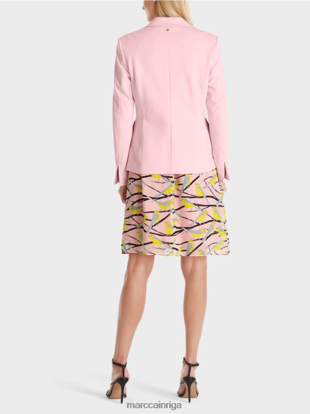 apģērbs mīksts pulveris rozā VRBHXD171 Marc Cain bleizeris ar princešu vīlēm