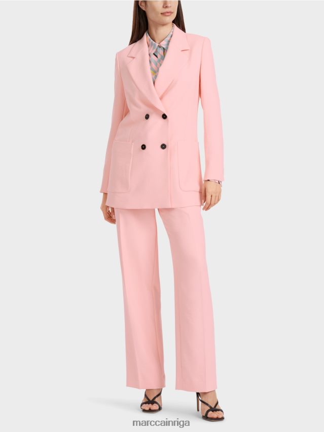 apģērbs mīksts pulveris rozā VRBHXD173 Marc Cain burzīgs izskata žakete