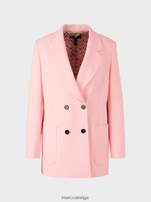apģērbs mīksts pulveris rozā VRBHXD173 Marc Cain burzīgs izskata žakete
