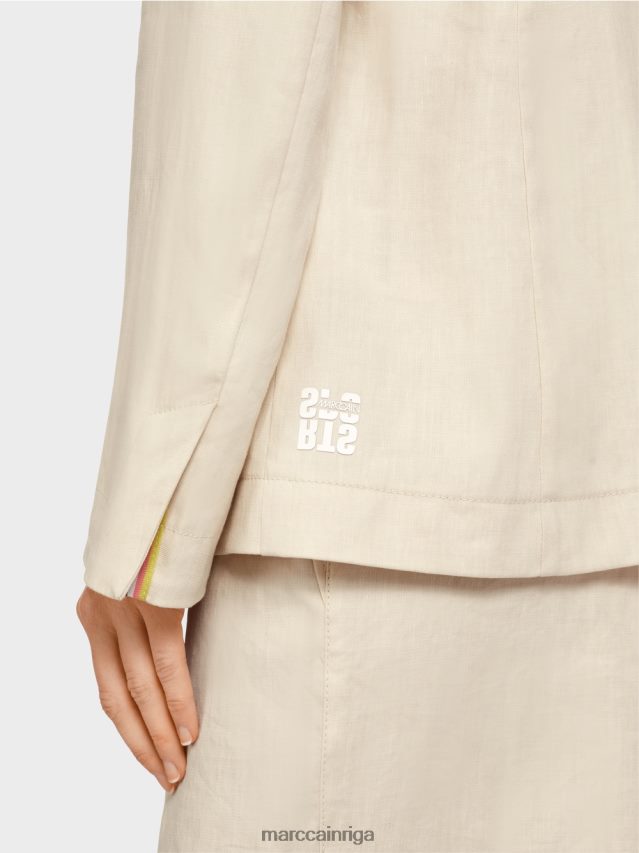 apģērbs mīksts veļa VRBHXD184 Marc Cain figūru pieguļošs žakete ar linu