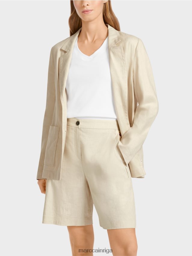 apģērbs mīksts veļa VRBHXD184 Marc Cain figūru pieguļošs žakete ar linu