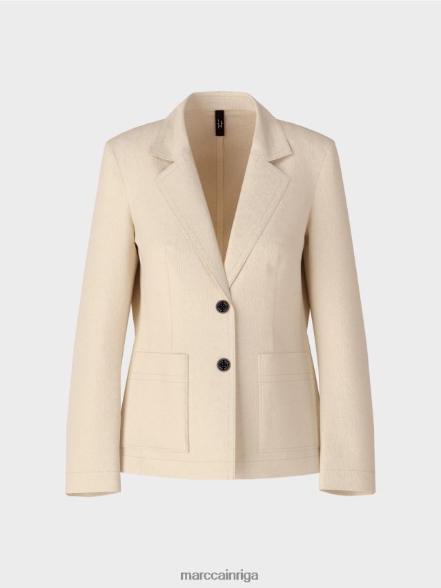 apģērbs mīksts veļa VRBHXD184 Marc Cain figūru pieguļošs žakete ar linu