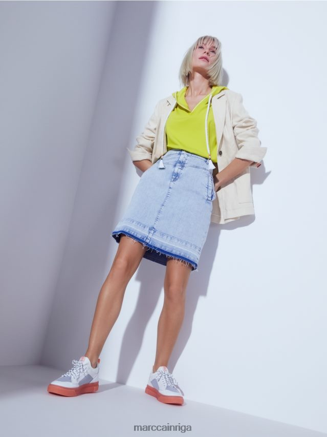 apģērbs mīksts veļa VRBHXD184 Marc Cain figūru pieguļošs žakete ar linu