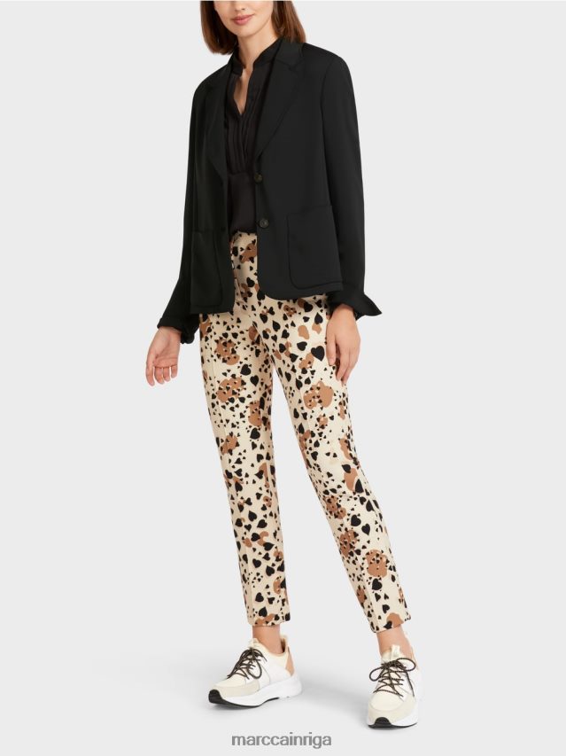 apģērbs melns VRBHXD206 Marc Cain bleizeris ar platu atloku