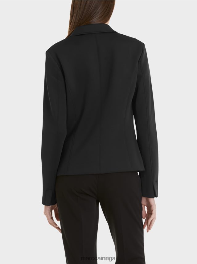 apģērbs melns VRBHXD212 Marc Cain žakete ar ielāpu kabatām