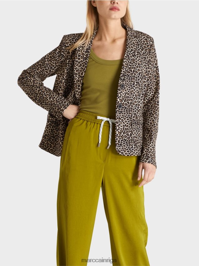 apģērbs pūderkrēms VRBHXD197 Marc Cain bleizeris ar leo apdruku