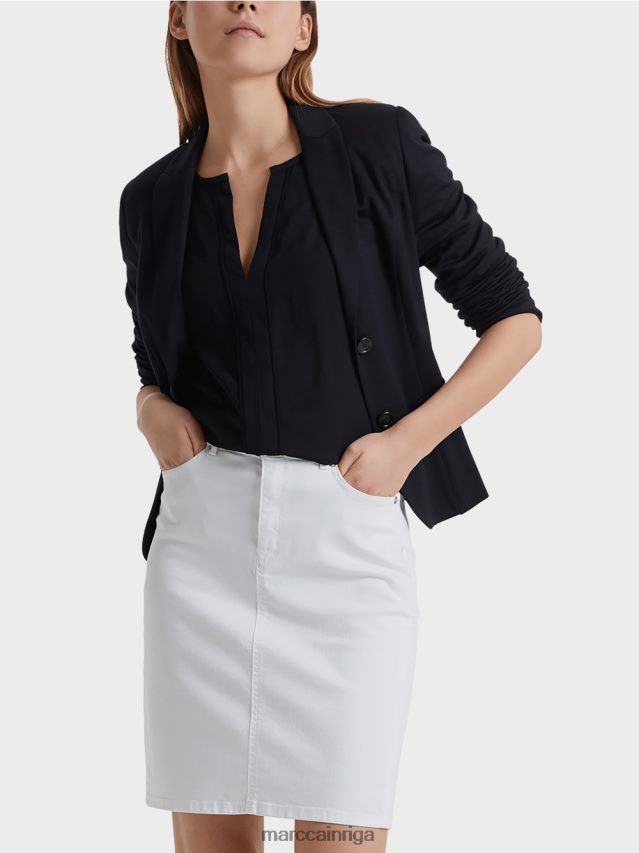 apģērbs pusnakts zils VRBHXD213 Marc Cain viegls bleizeris smalkā džersija