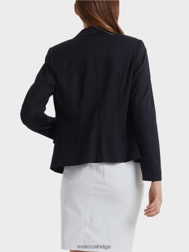 apģērbs pusnakts zils VRBHXD213 Marc Cain viegls bleizeris smalkā džersija