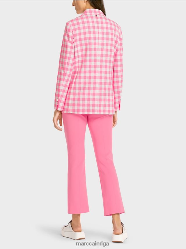 apģērbs spilgti rozā VRBHXD194 Marc Cain bleizeris ar vichy čeku