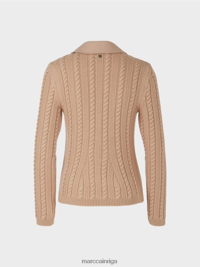 apģērbs spilgts īriss VRBHXD159 Marc Cain bleizeris adīts Vācijā