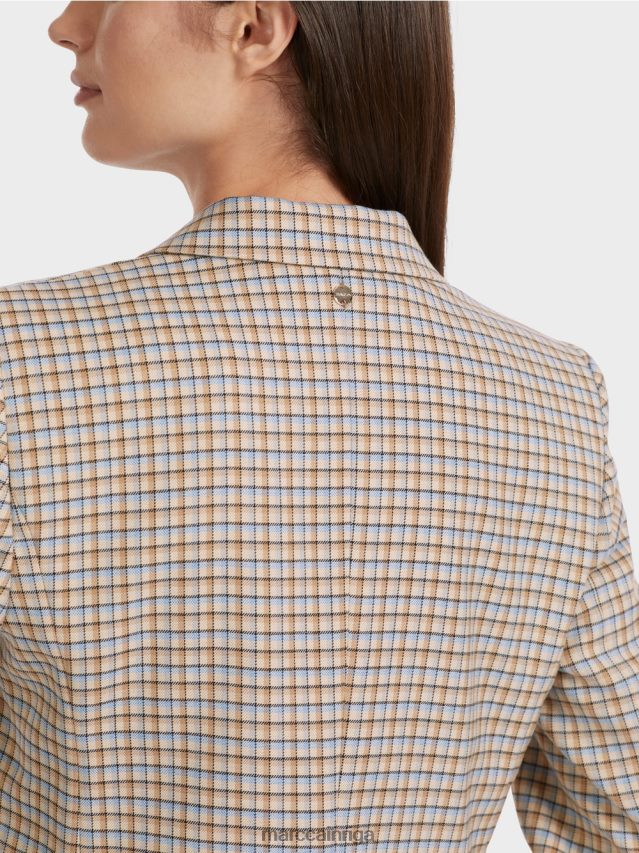 apģērbs tumšas vasaras debesis VRBHXD164 Marc Cain rūtains bleizeris