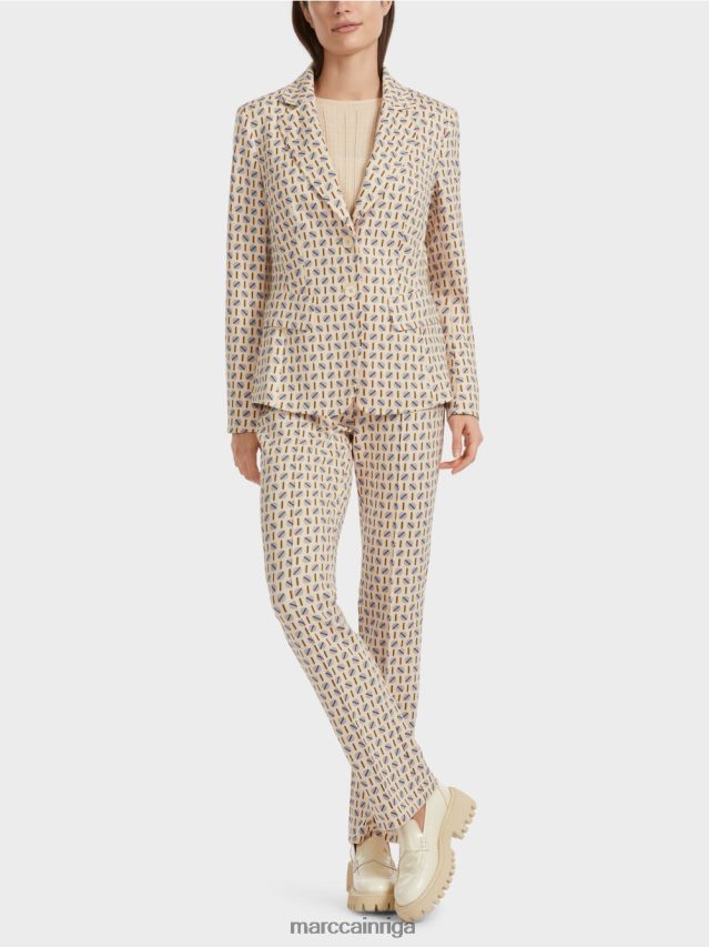 apģērbs tumšs krēms VRBHXD161 Marc Cain grafiskā dizaina žakete