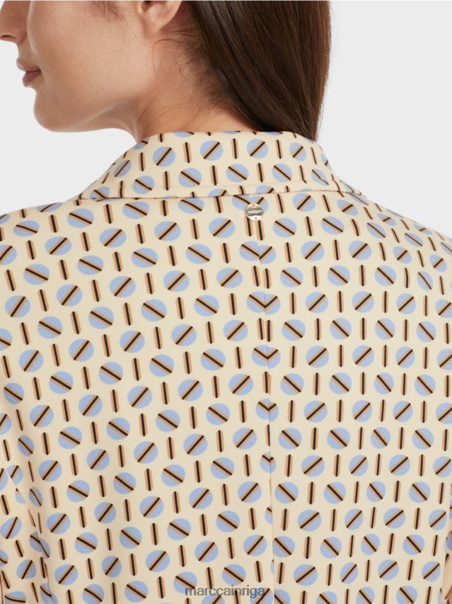 apģērbs tumšs krēms VRBHXD161 Marc Cain grafiskā dizaina žakete