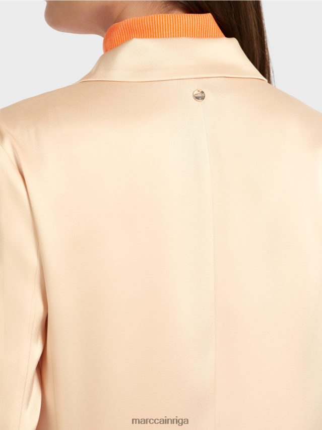 apģērbs tumšs krēms VRBHXD163 Marc Cain divrindu žakete ar kabatām