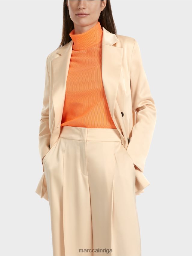 apģērbs tumšs krēms VRBHXD163 Marc Cain divrindu žakete ar kabatām