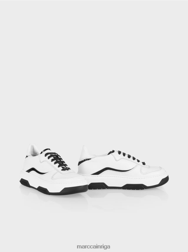 apavi melns VRBHXD1553 Marc Cain kedas ar spīdīgām detaļām