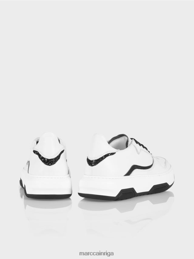 apavi melns VRBHXD1553 Marc Cain kedas ar spīdīgām detaļām