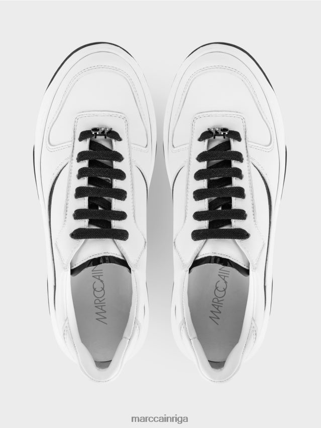 apavi melns VRBHXD1553 Marc Cain kedas ar spīdīgām detaļām