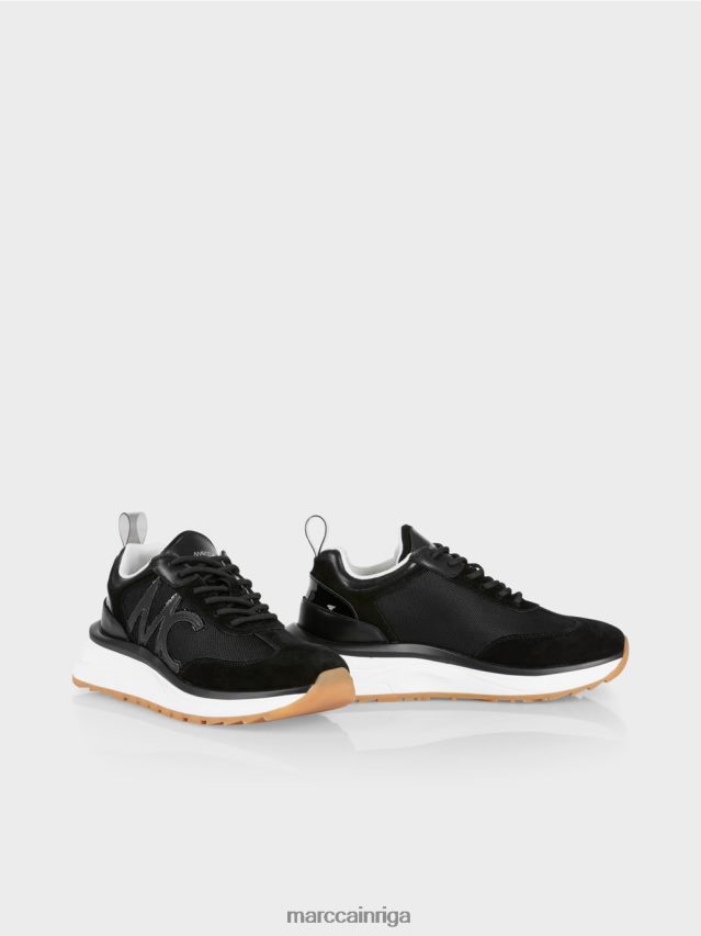 apavi melns VRBHXD1589 Marc Cain kedas ar mc logo