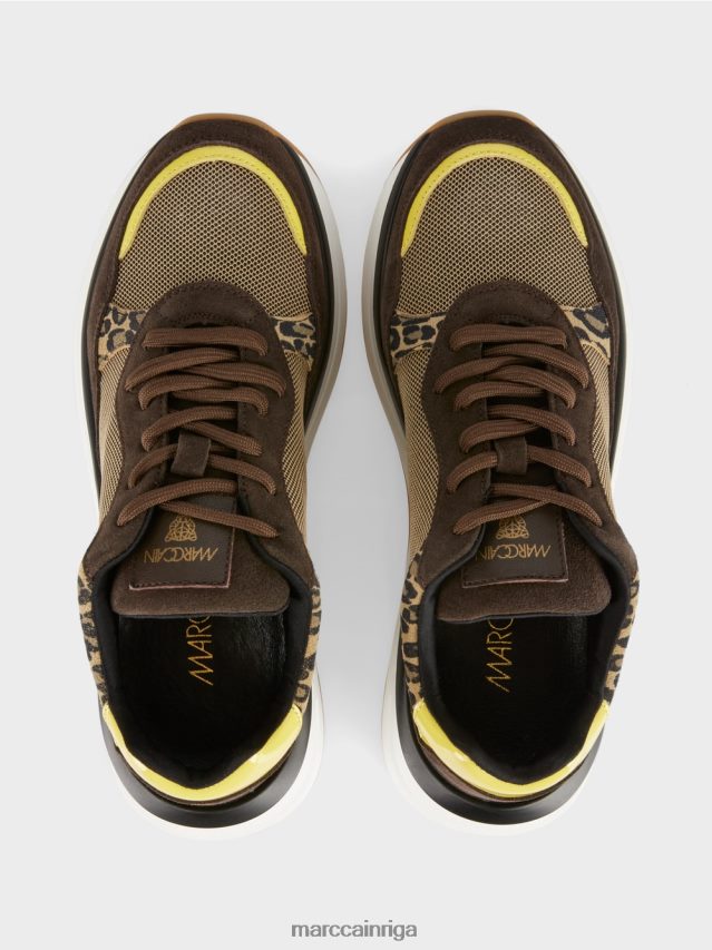 apavi saulīte VRBHXD1579 Marc Cain uzvelk kedas ar leo detaļām