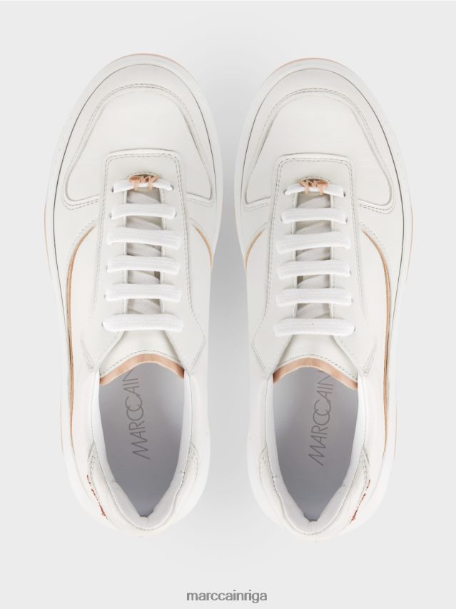 apavi smilšaini smilškrāsas VRBHXD1555 Marc Cain kedas ar spīdīgām detaļām