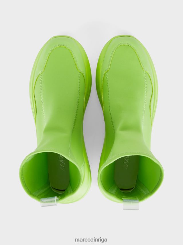 apavi spilgti šokējoši zaļš VRBHXD1583 Marc Cain vidēja piegriezuma kedas