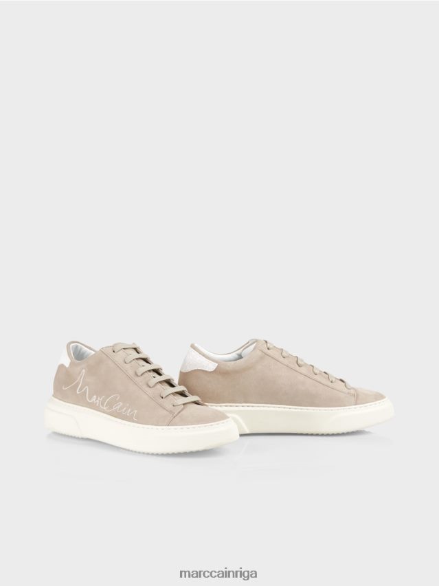 apavi spilgts iedegums VRBHXD1624 Marc Cain zamšādas šņorējamie trenažieri