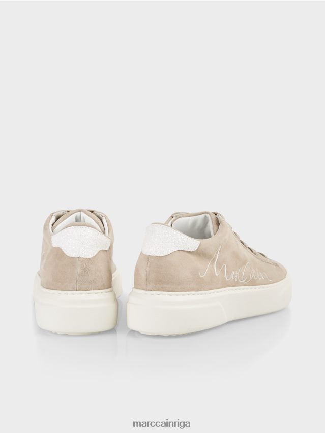 apavi spilgts iedegums VRBHXD1624 Marc Cain zamšādas šņorējamie trenažieri