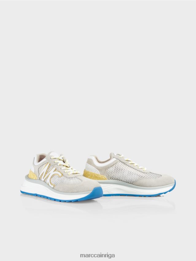 apavi zaļais sērs VRBHXD1627 Marc Cain trenažieri ar sieta ieliktni