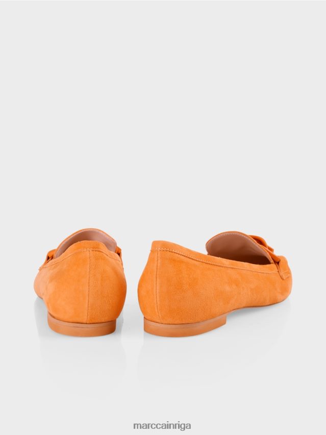 apavi dzidrs oranžs VRBHXD1649 Marc Cain slip-ons ar dekoratīvu ķēdi