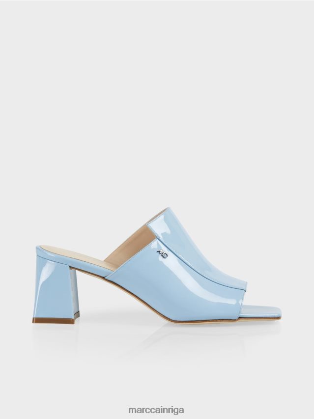 apavi atmosfēras zils VRBHXD1632 Marc Cain \"pārdomāt kopā\" ​​kvadrātveida sandales