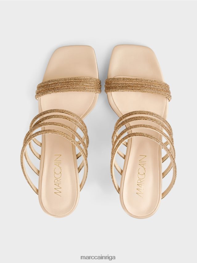 apavi panna cotta VRBHXD1612 Marc Cain elegantas sandales ar stiletto papēžiem