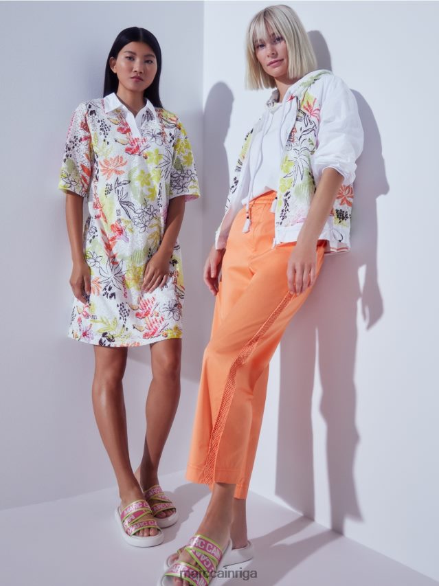 apavi balts VRBHXD1603 Marc Cain mūsdienīgas sandales ar mc uzrakstiem