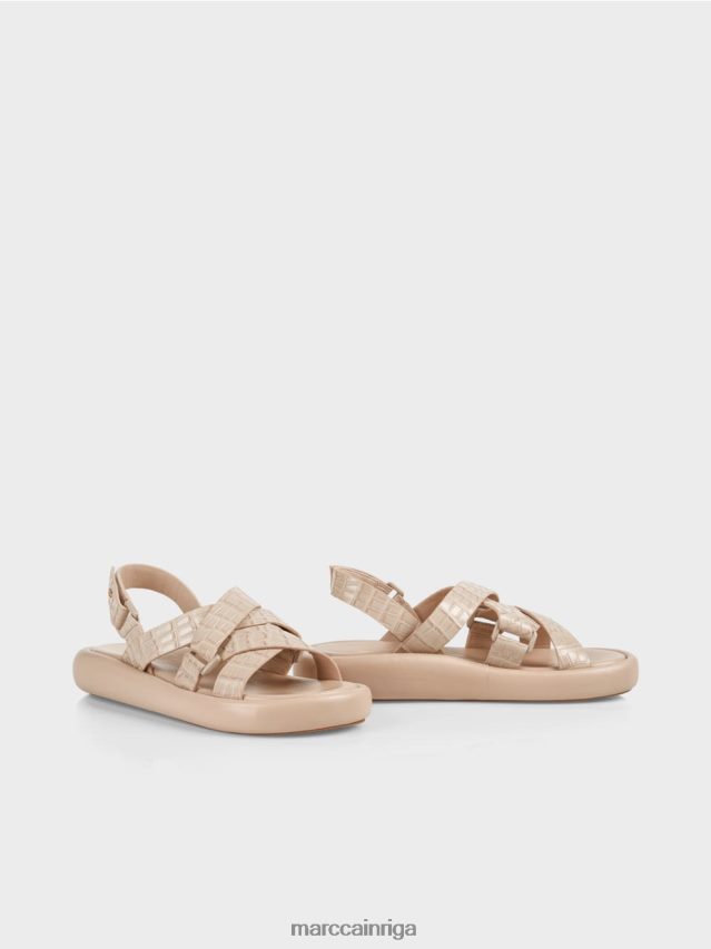 apavi maiga taupe VRBHXD1634 Marc Cain mākslīgās krokas sandales