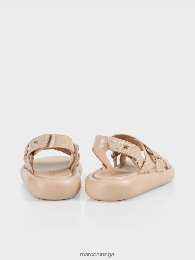 apavi maiga taupe VRBHXD1634 Marc Cain mākslīgās krokas sandales