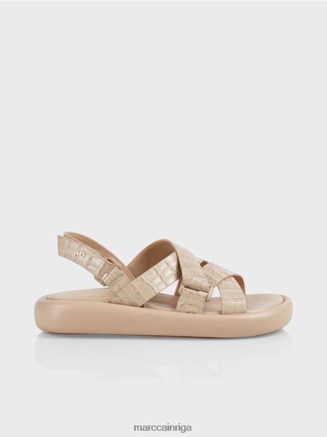 apavi maiga taupe VRBHXD1634 Marc Cain mākslīgās krokas sandales