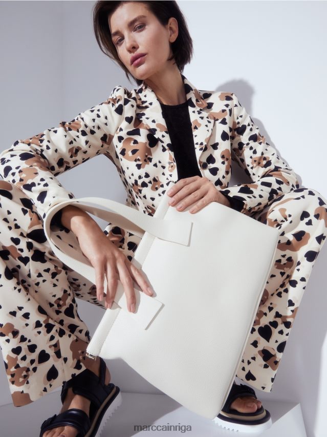 apavi melns VRBHXD1653 Marc Cain sandales ar kontrastējošas krāsas zoli