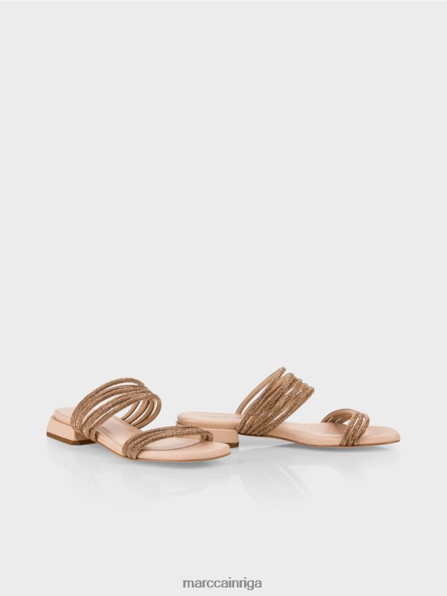 apavi panna cotta VRBHXD1607 Marc Cain elegantas sandales ar stikla fliteriem