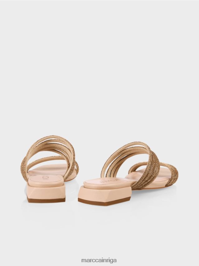 apavi panna cotta VRBHXD1607 Marc Cain elegantas sandales ar stikla fliteriem