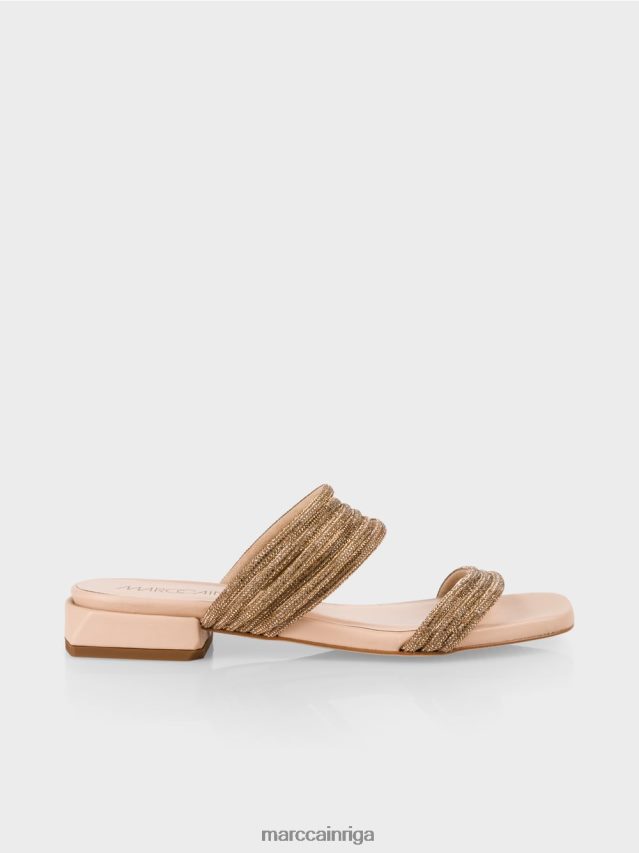 apavi panna cotta VRBHXD1607 Marc Cain elegantas sandales ar stikla fliteriem