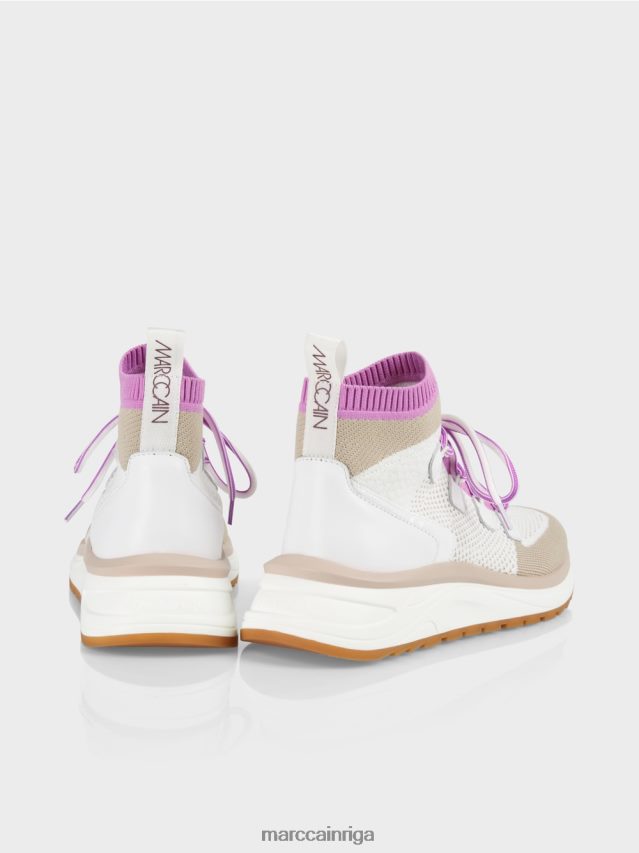 apavi gaiša lavanda VRBHXD1648 Marc Cain vidēja piegriezuma kurpes trikotāžas dizainā