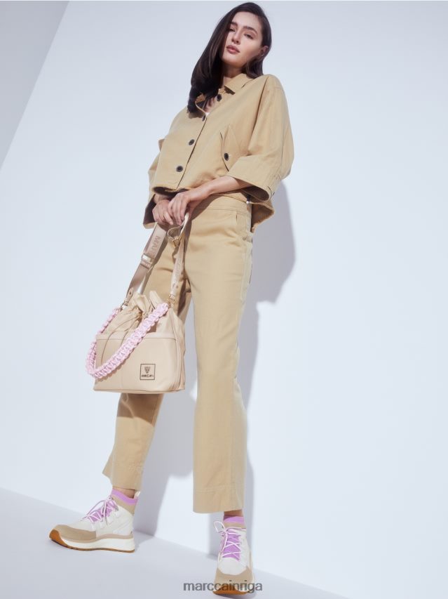 apavi gaiša lavanda VRBHXD1648 Marc Cain vidēja piegriezuma kurpes trikotāžas dizainā